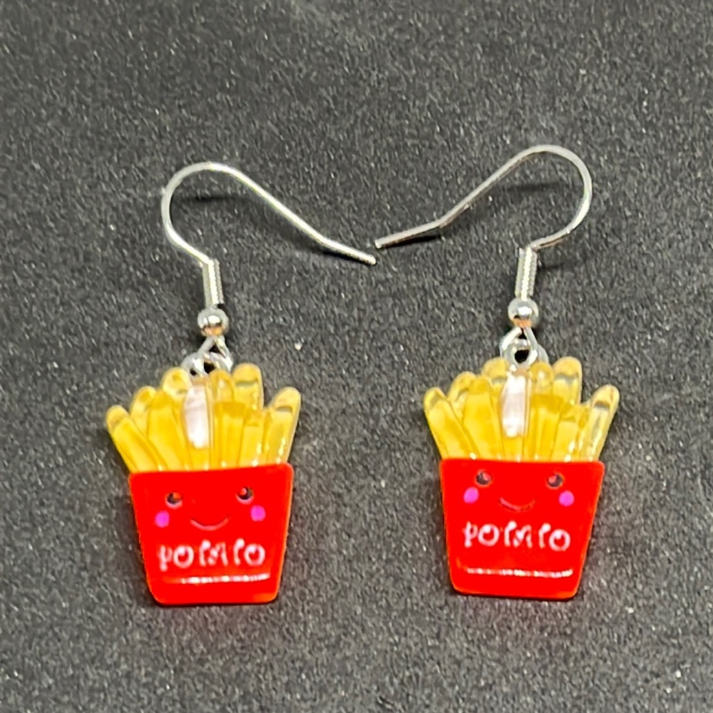 Earrings‎ fries 🍟food